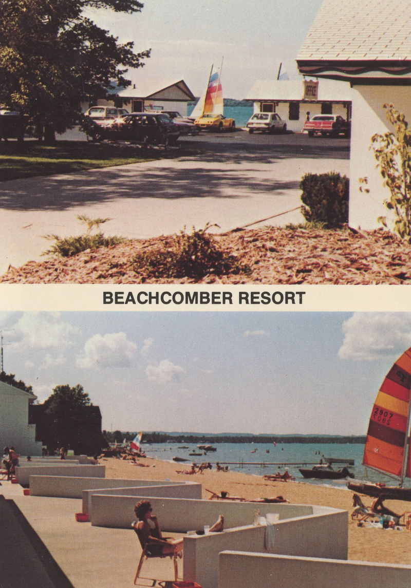 Beachcomber Resort (Beachcomber Motel, Travel Lodge) - Vintage Postcard (newer photo)
